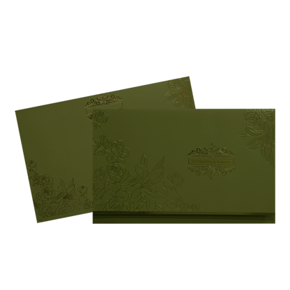 Lemon Grass Floral Wedding Card
