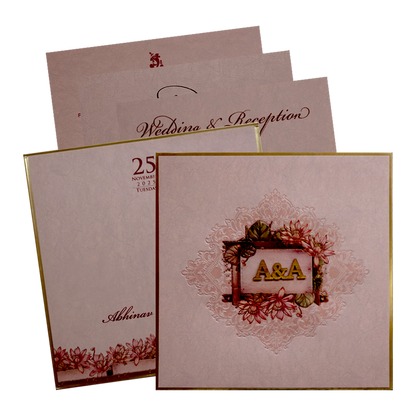 Light Pink Box Invitation Card