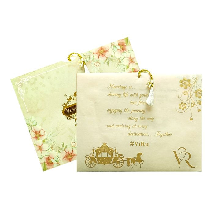 Pale Green Tracing Sheet Invitation