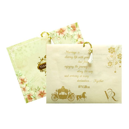 Pale Green Tracing Sheet Invitation