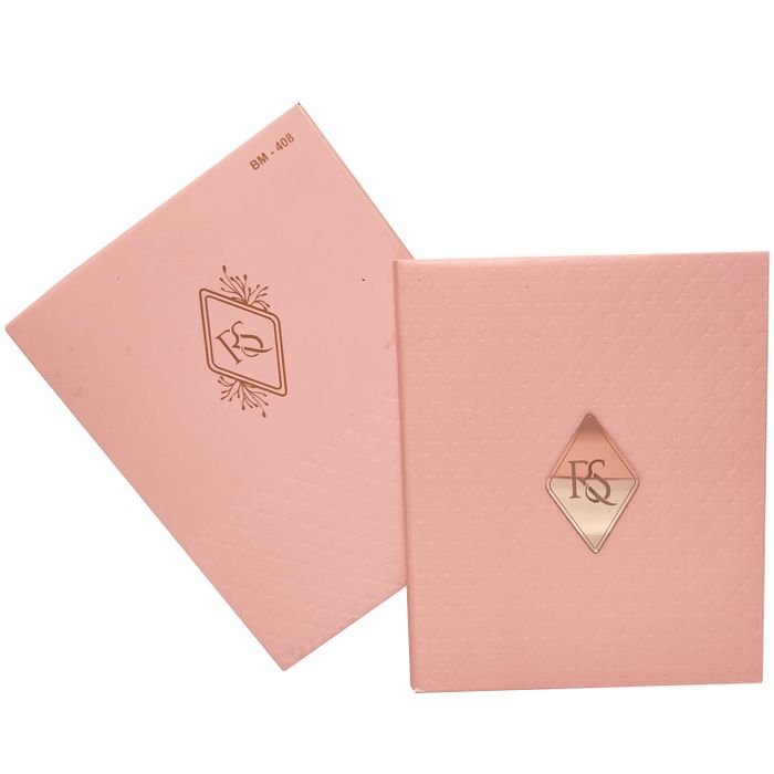 Peach Padded Marriage Card