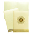 White Ganesha Foil Invitation Card