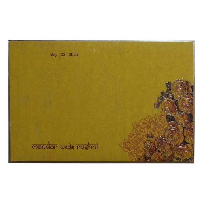 Mustard Yellow Premium Padded Invitation