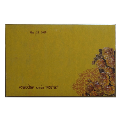 Mustard Yellow Premium Padded Invitation