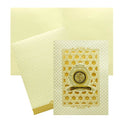 White Embossed Wedding Invitation Card