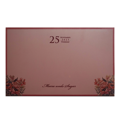 Peach Royal Premium Padded Invitation