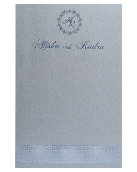 Grey Textured Single Card