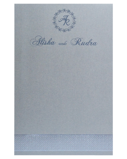 Grey Textured Single Card
