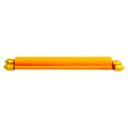 Orange Velvet Scroll Card