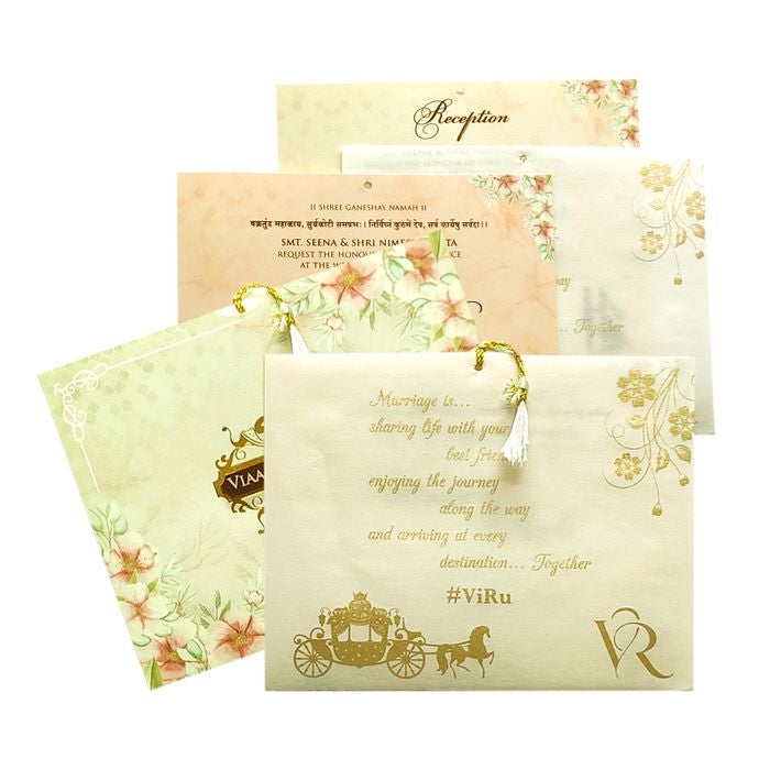 Pale Green Tracing Sheet Invitation