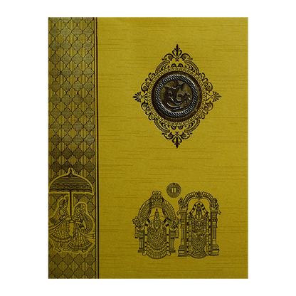 Gold Traditional Wedding Card