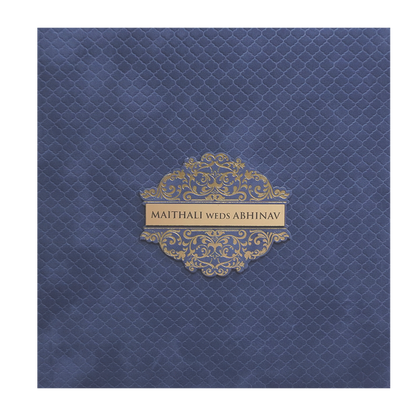 Light Grey Velvet Padded Marriage Card