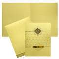 Gold Ganesha Floral Wedding Card