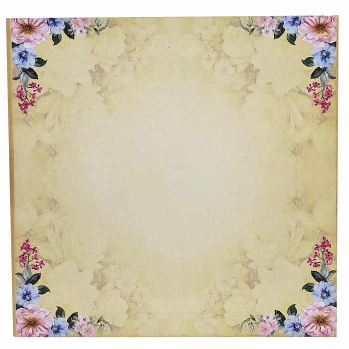 Gold Premium Padded Floral Design In Offset-KNPO5511G