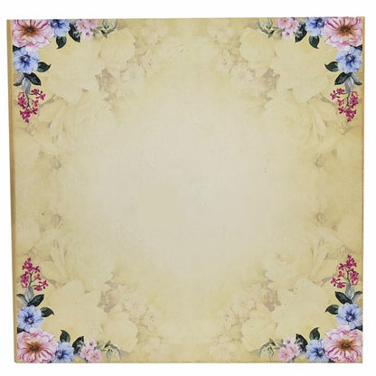 Gold Premium Padded Floral Design In Offset-KNPO5511G