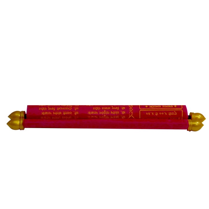 Light Crimson Red Scroll Card