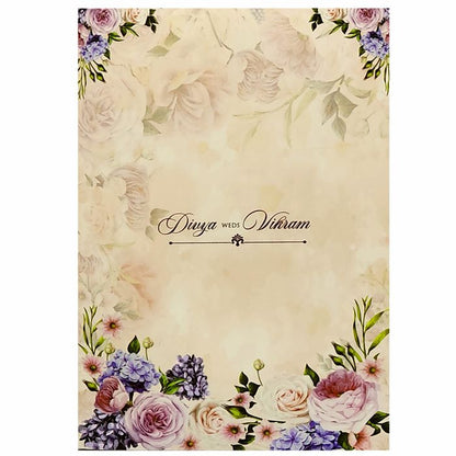 Pink Floral Invitation Card