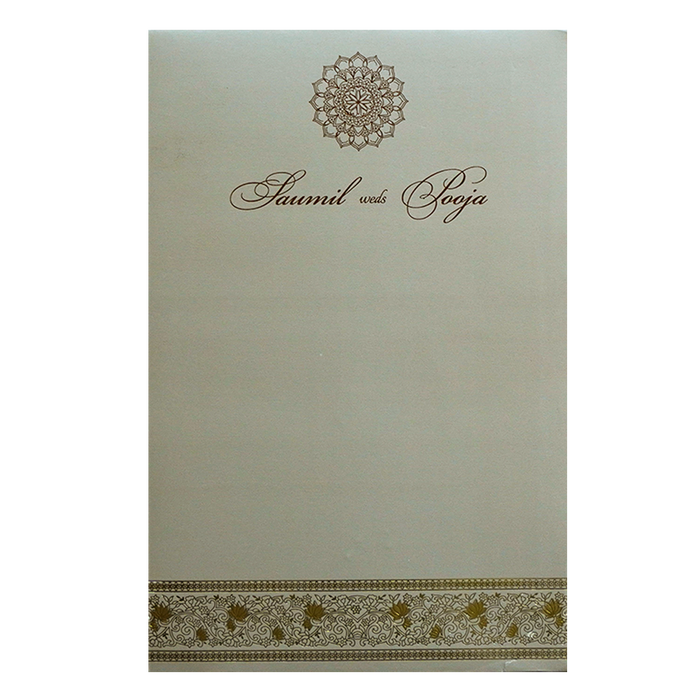 Pastel Beige Single Invitation