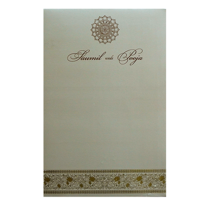 Pastel Beige Single Invitation
