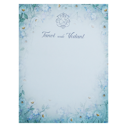 Soft Green Single Sheet Invitation