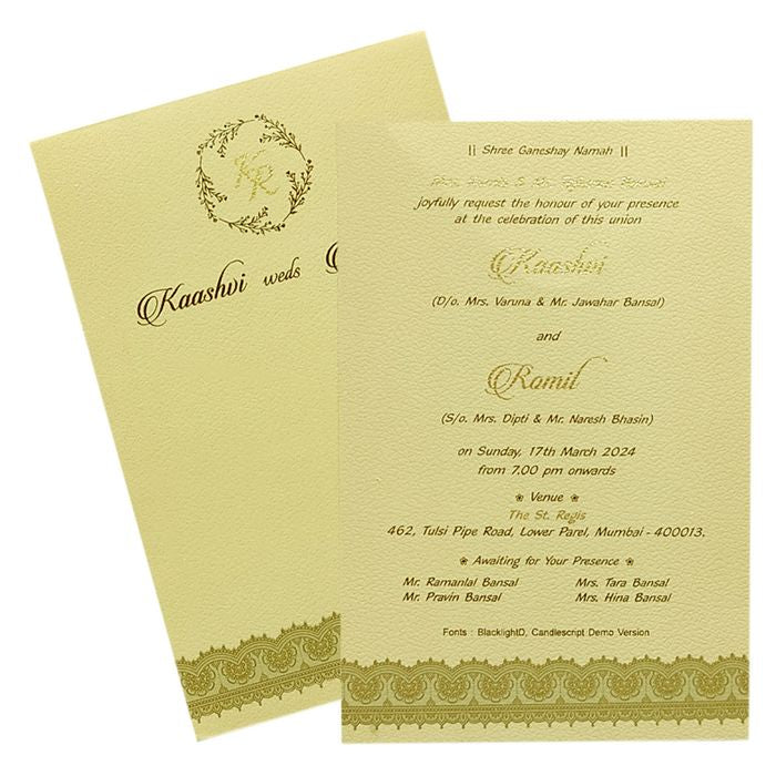 Invitation Card - KRCS6211