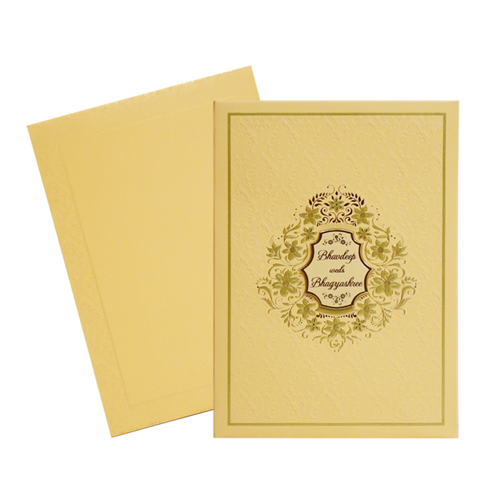 Golden Yellow Invitation Card