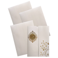 Grey Floral Door Invitation Card