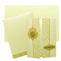 White Door Floral Invitation Card