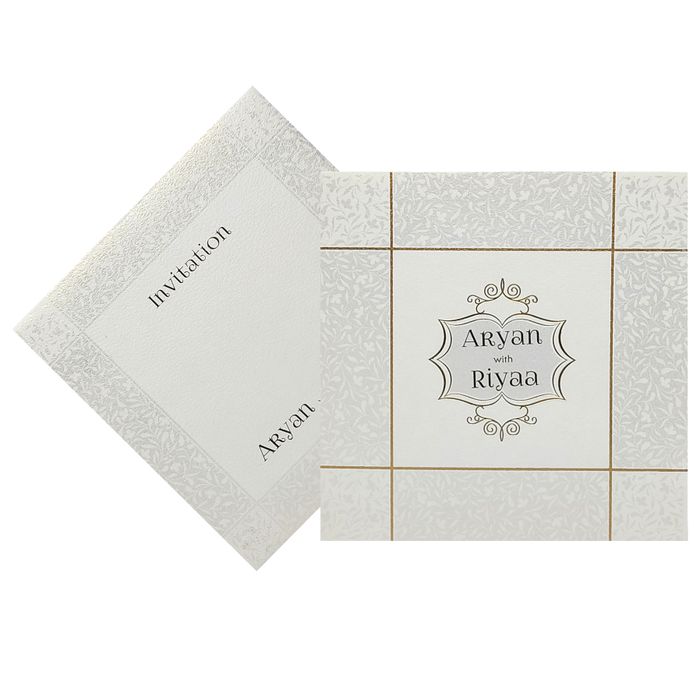 White Invitation Card